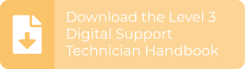 Download the Level 3 Digital Support Technician handbook